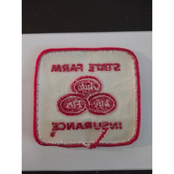 Vintage 60s-70s State Farm Insurance Patch 3" Sew-On Uniform Logo Advertising - Picture 3 of 3